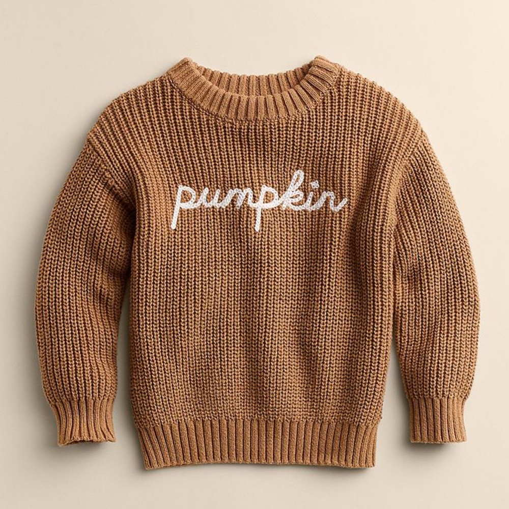 Like New Lauren Conrad Pumpkin baby sweater